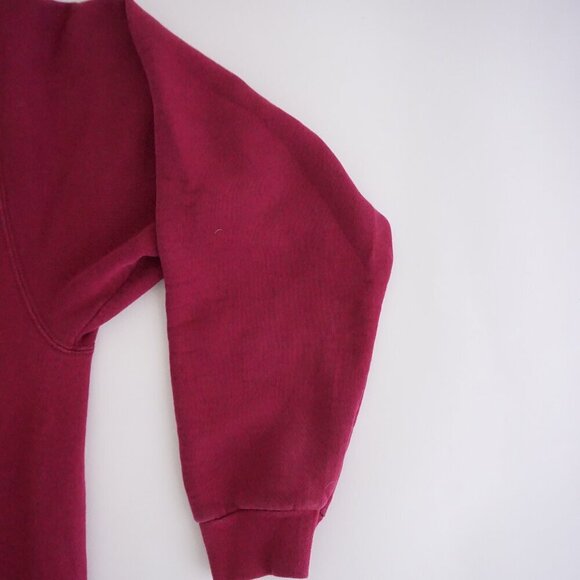 Vintage '90S Iowa The Hawkeye State Maroon Map Cotton Crewneck Sweater XL - Picture 10 of 10